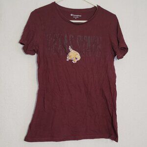 595. Champion Short Sleeve T-Shirt Maroon Sz M